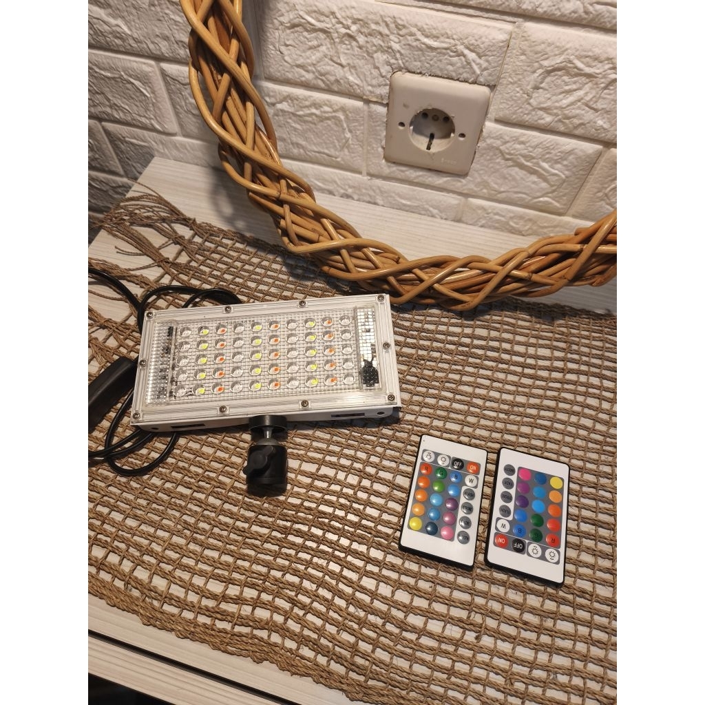 Lampu LED RGB Video Light Photography Lighting Full Set Remote Control