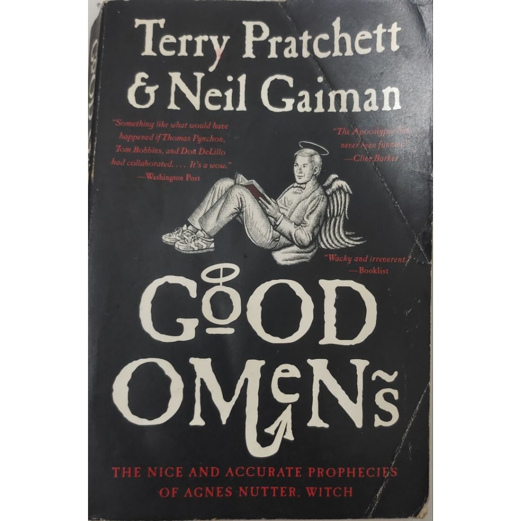 NOVEL GOOD OMEN'S TERRY PRATCHETT & NEIL GAIMAN BEKAS ORIGINAL