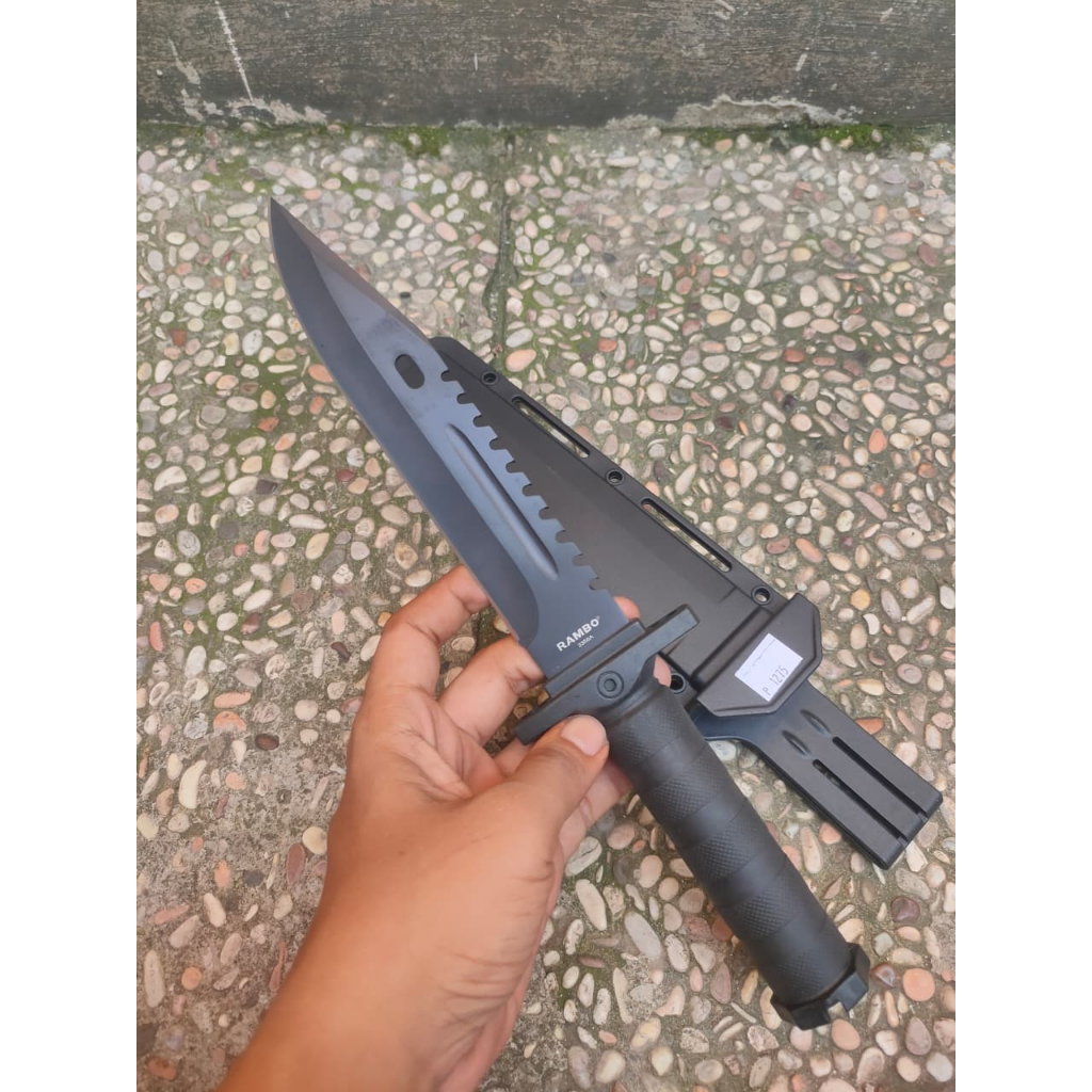 Pisau Survival Rambo 2358A Outdoor Tactical Import