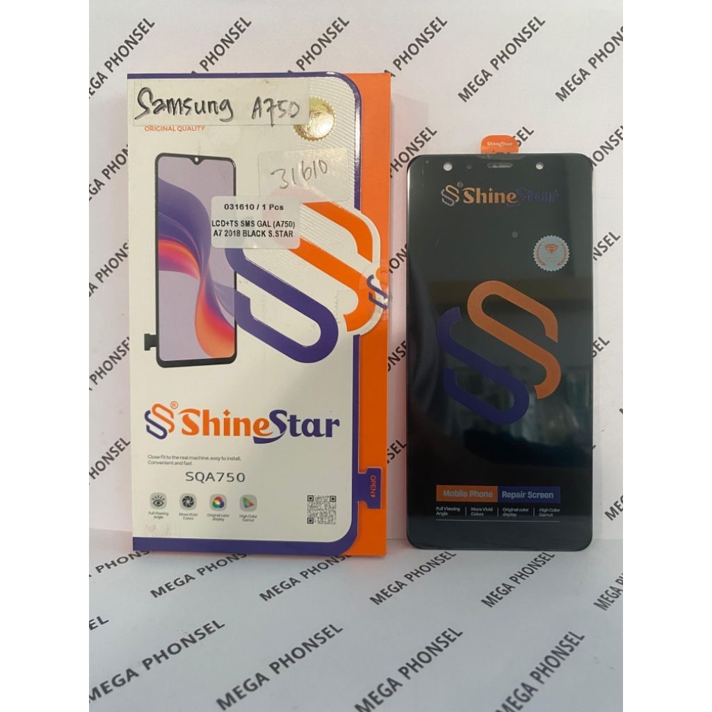LCD FULLSET SAMSUNG A7 2018/A750 BLACK S.STAR