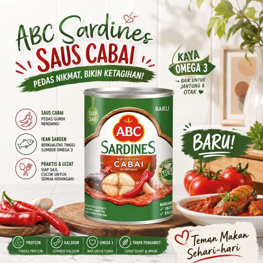 sarden ABC kecil/sarden ABC 15Gr nutrisi untuk otak anak
