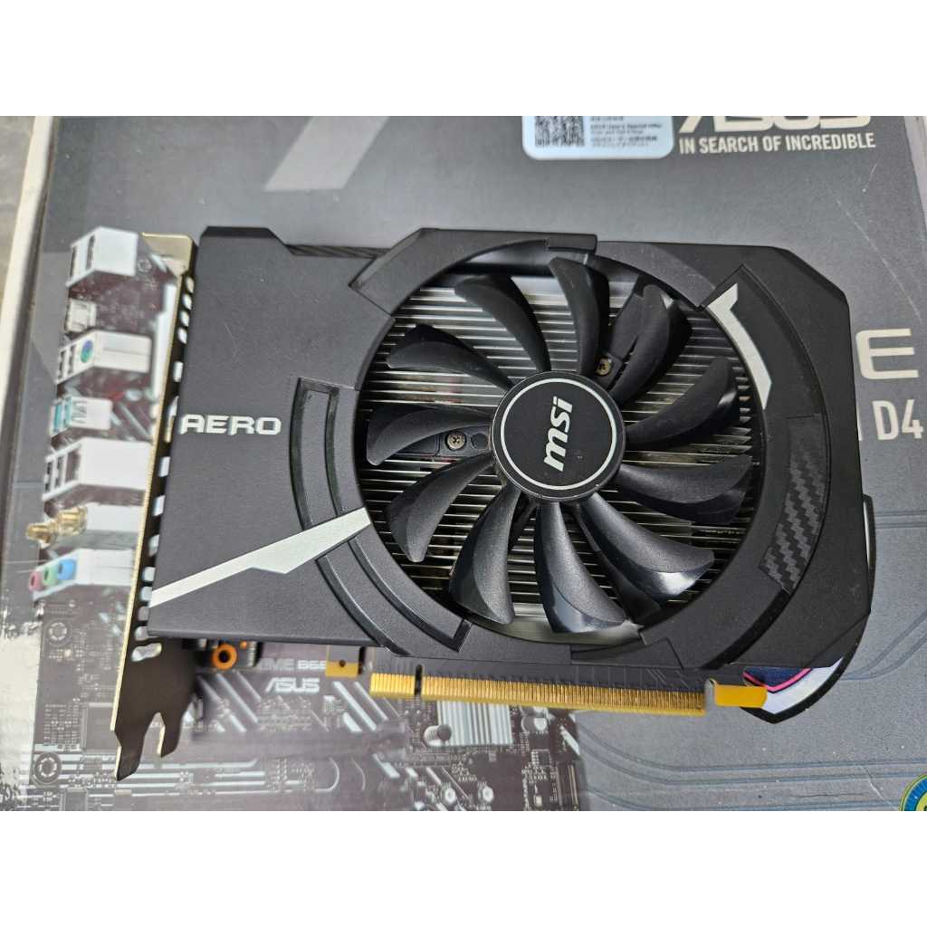 MSI GTX 1050 Ti AERO ITX OC 4GB GDDR5 Second Bekas Terawat Masih Segel