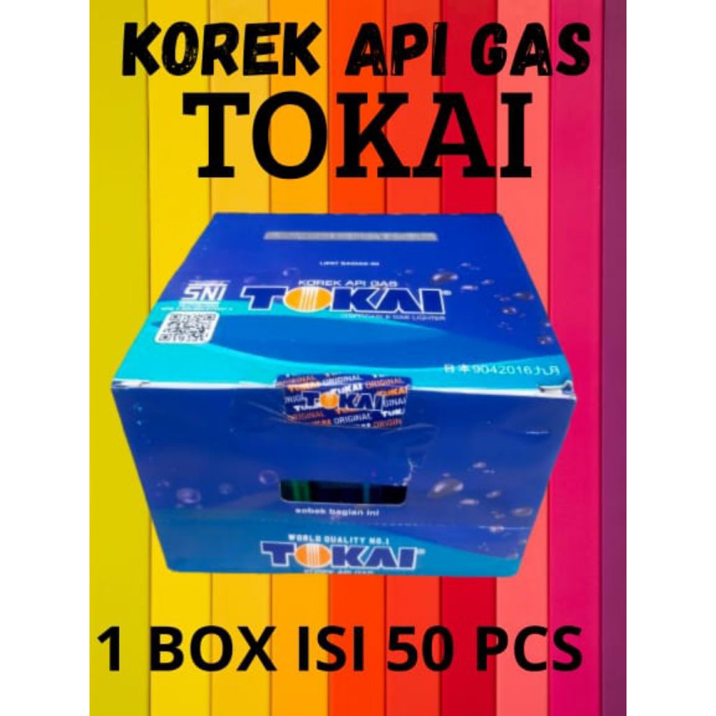 Korek Api Gas Tokai 1 Box isi 50 Pcs