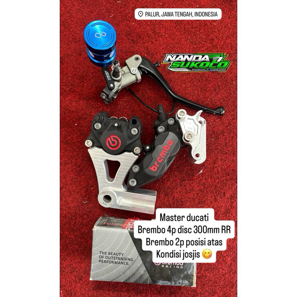 master rem Brembo ducati & brembo 4p & 2p ninja RR