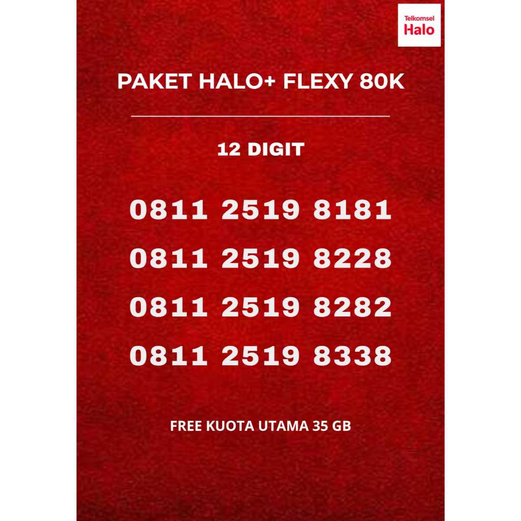 NOMER CANTIKKK NEW 12 DIGIT TELKOMSEL HALOO PASCABAYAR