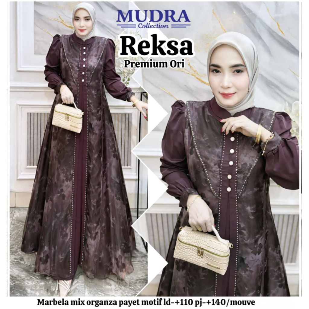 Gamis Mudra Collection / Gamis Terbaru / Gamis Wanita / Gamis Premium / Vivian / Reksa / Mudra Hijab