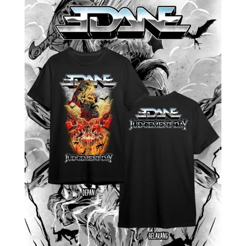 Kaos Band Edane Tshirt Distro mudik Original cotton combed 24s Jetblack super halus