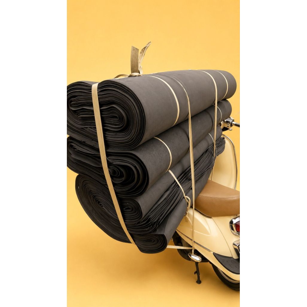 Spon Ati Hitam 1.5mm Jumbo 230x140 cm | Busa Topi | Spon EVA Lembaran | Bahan Tas, Dompet, Jok Motor