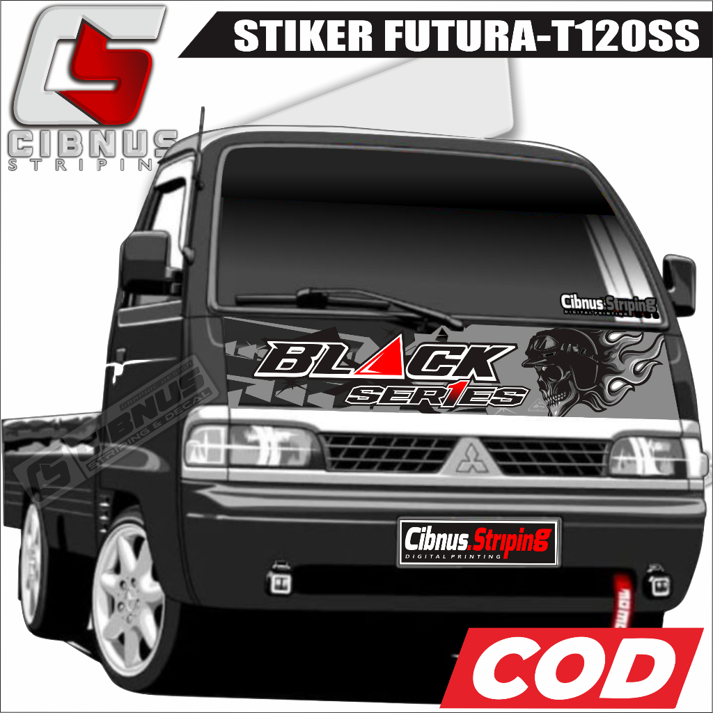 STIKER KABIN MOBIL PICKUP FUTURA/T120SS/CARRY BAGONG