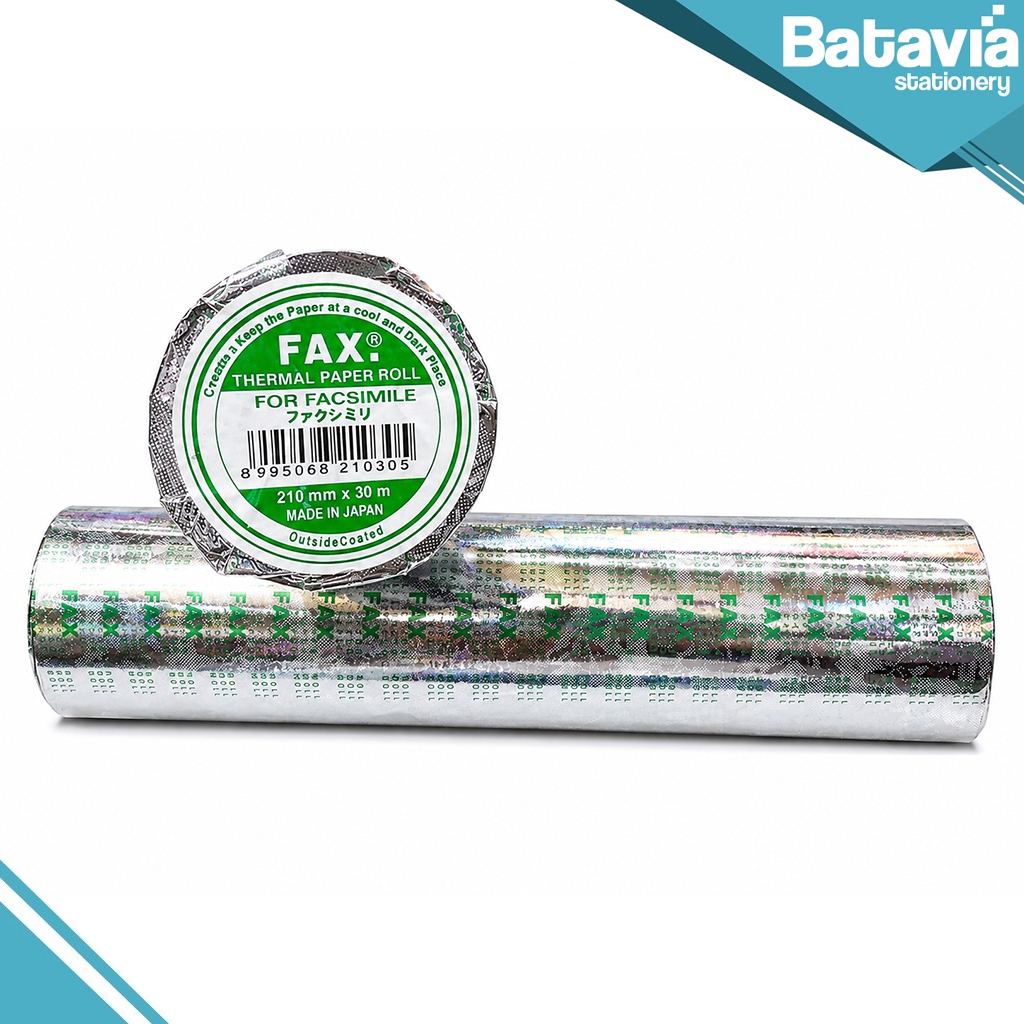 KERTAS THERMAL 210 x 30 mm FAX | THERMAL PAPER ROLL | FAX