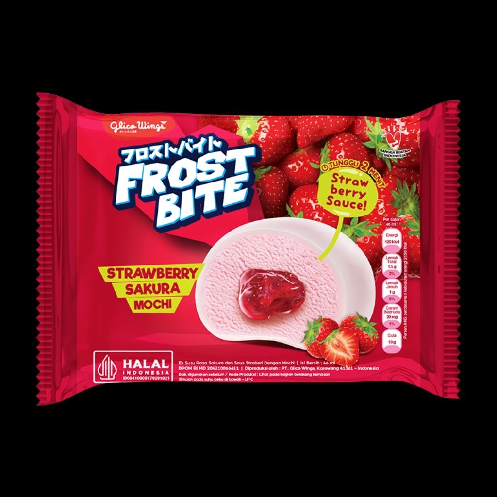 Es Krim Mochi Strawberry Glico