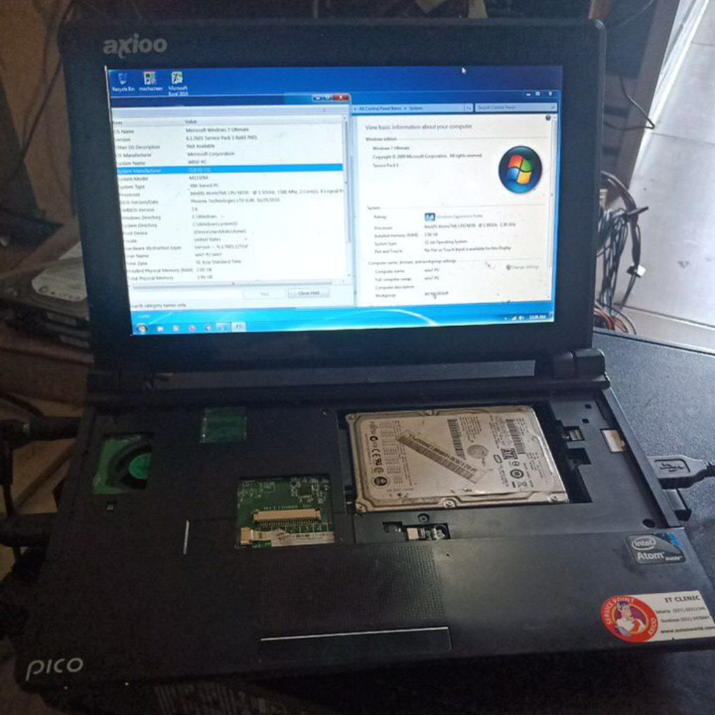 mainboard axioo pico m1110 normal plus bonus