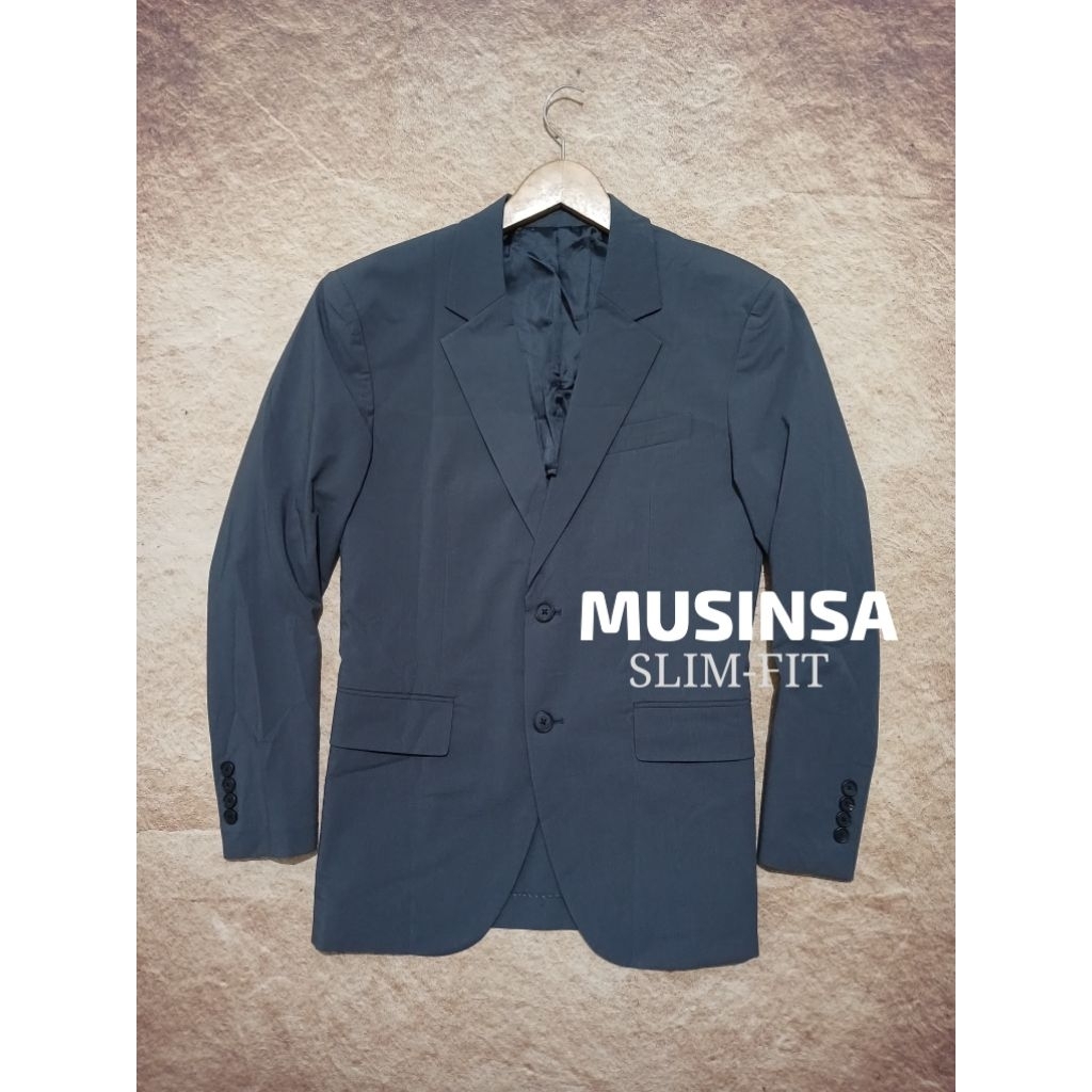 Jas blazer keren MUSINSA bahan jatoh bekas pakai