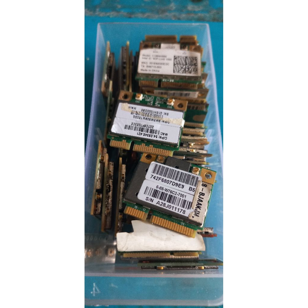 wifi card unchek (rusak) bahan lebur emas