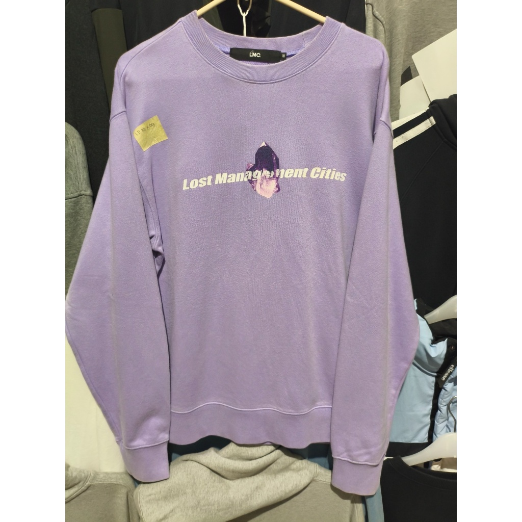 Jacket Sweater Keren Jaket Sweatshirt Crewneck LOST MANAGEMENT CITIES LMC
