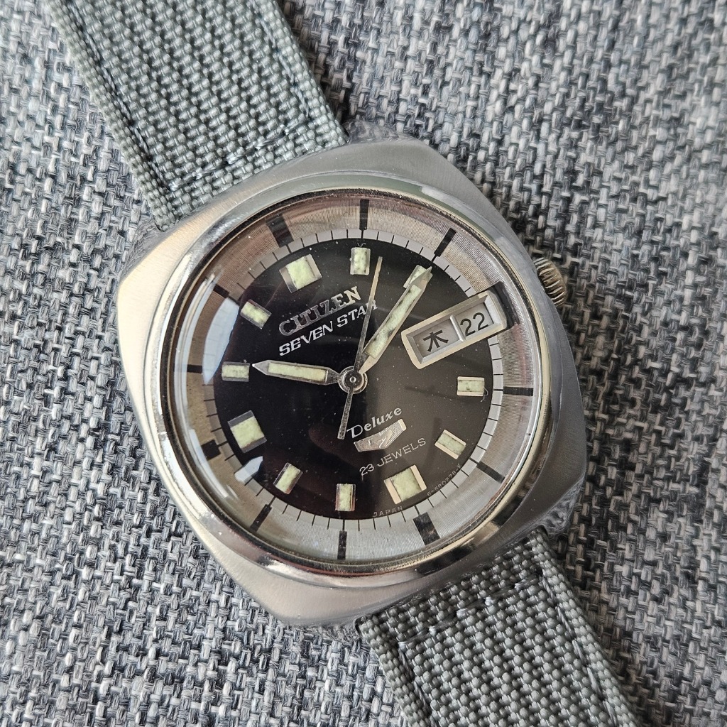 Citizen Seven Star 7 Deluxe 4-520238TA Automatic Vintage Watch