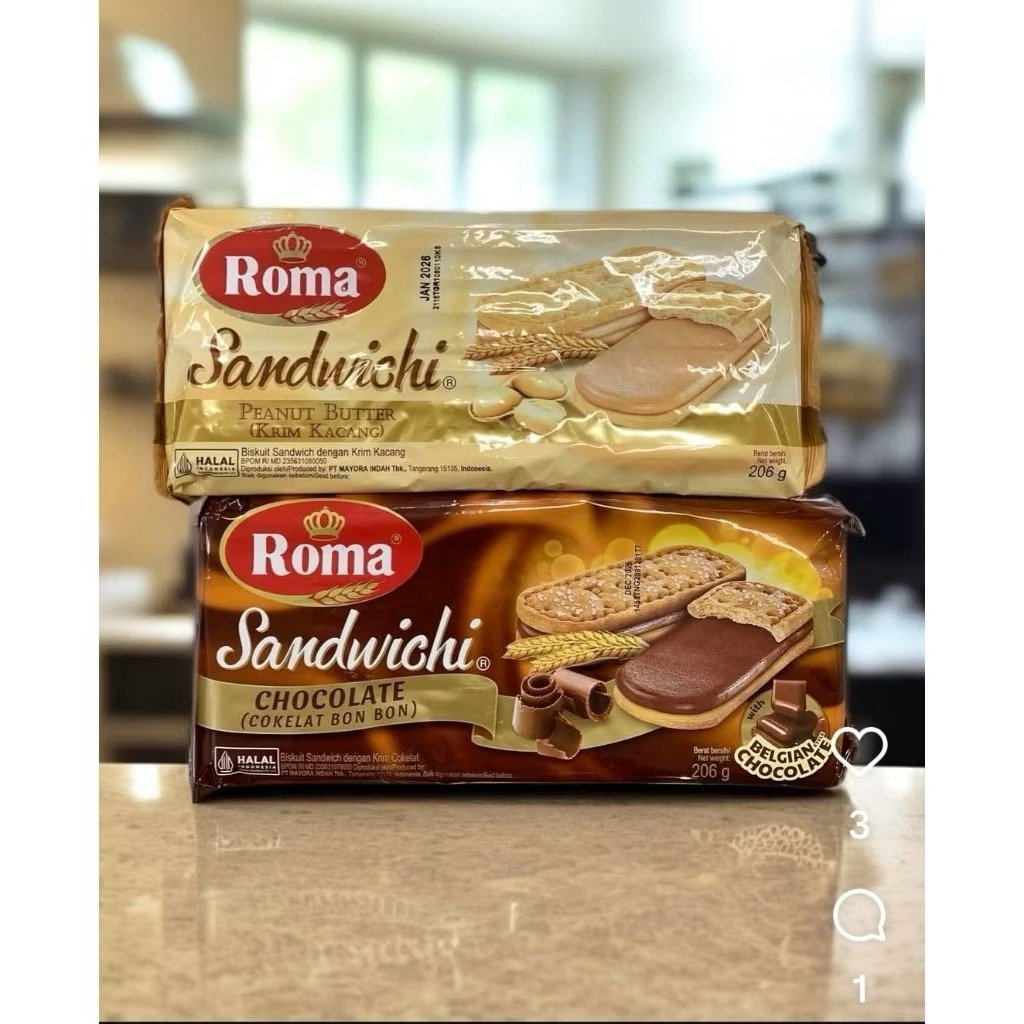 Biskuit Roma Sandwich