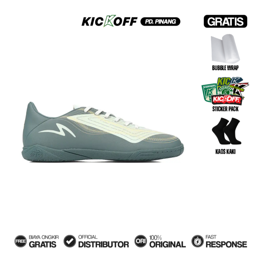SEPATU FUTSAL SPECS RHYTHM IN FREE KAOS KAKI