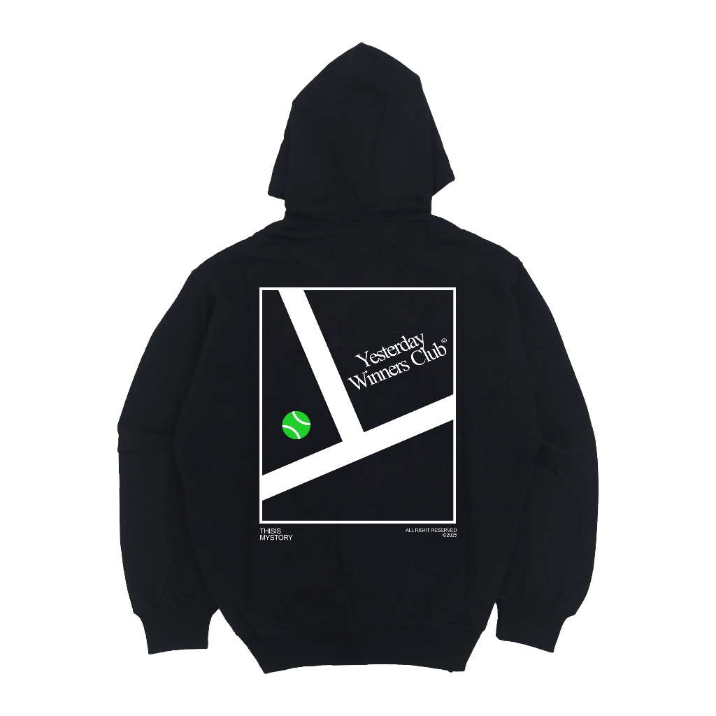 Yesterday – Jaket Hoodie Zipper Distro Pria Wanita Kece Tebal Sweater Premium Original Hitam Court