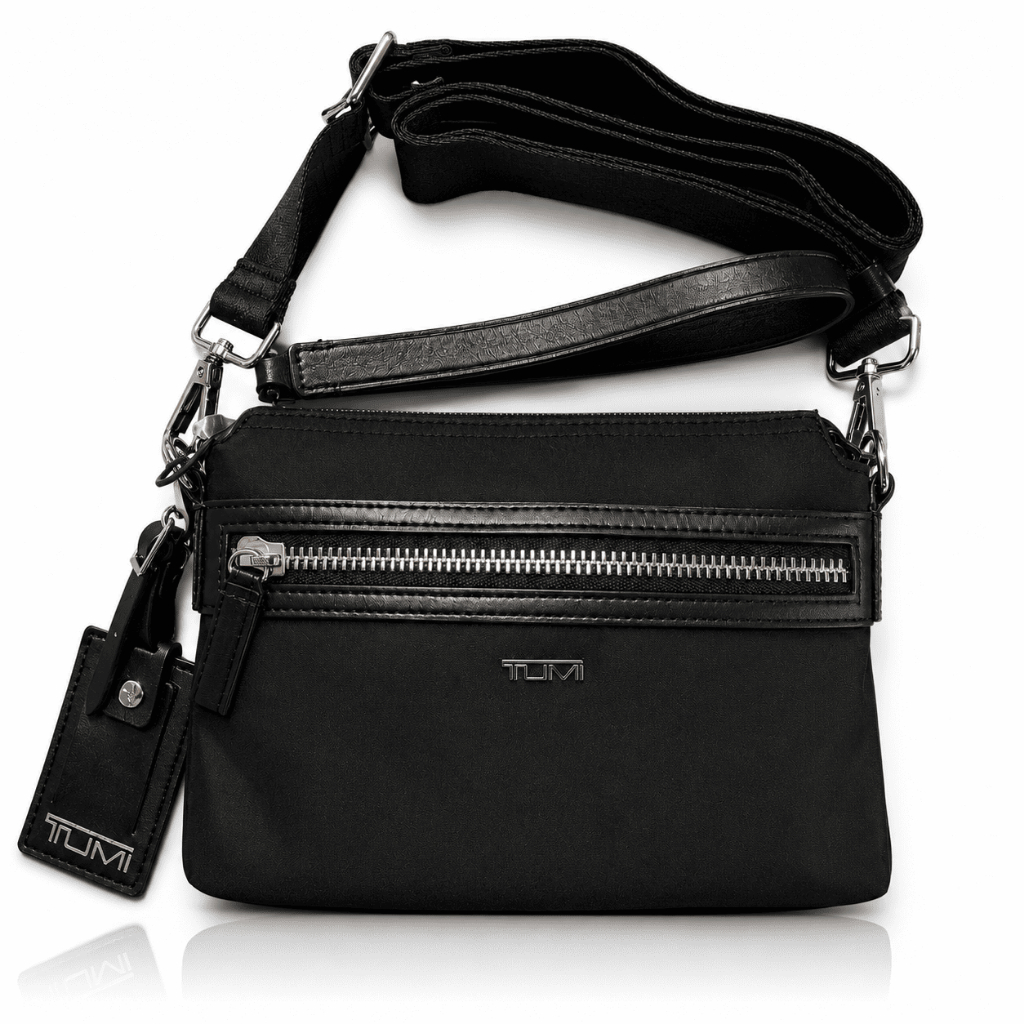 RANSEL TUMI HITAM NYLON TOPI ATAS Premium Original Tas Selempang Pria Crossbody Bag Travel Organizer