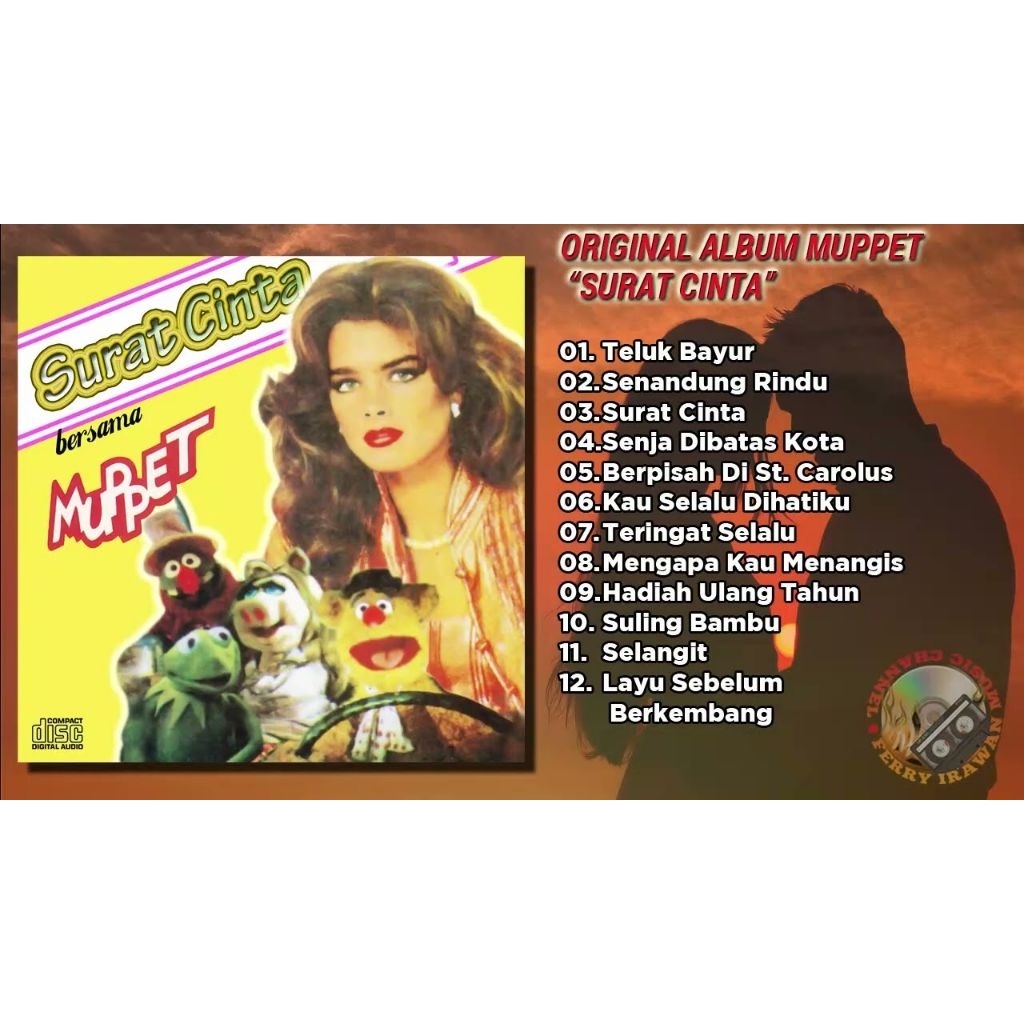 KASET CD COMPACT DISC LAGU NOSTALGIA TEMBANG KENANGAN THE MUPPETS-KASET CD BUAT MOBIL ORIGINAL