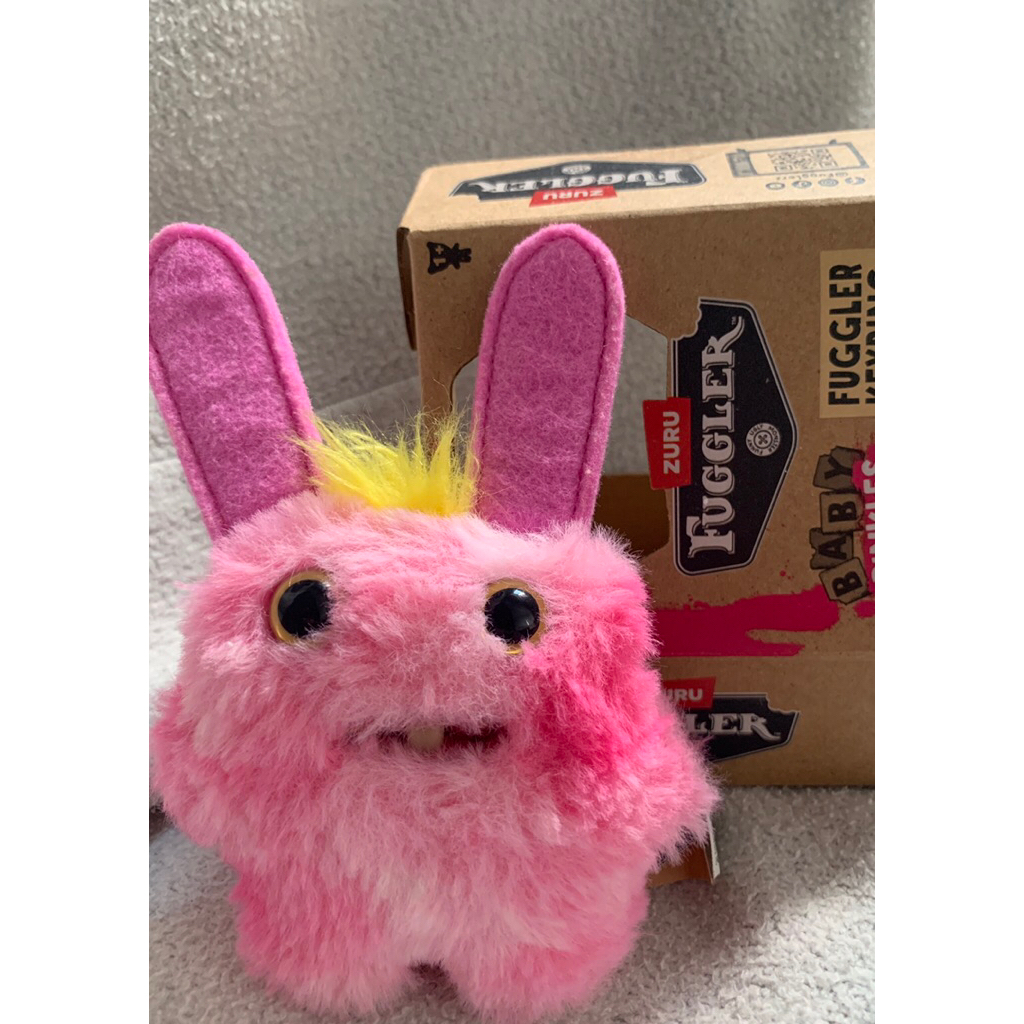 Fuggler Baby Pinkles Rabid Rabbit Keychain