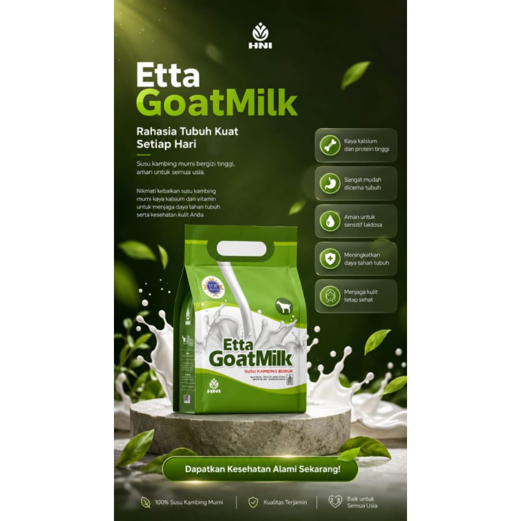 susu kambing hni, EGM hni, eta goat milk, susu