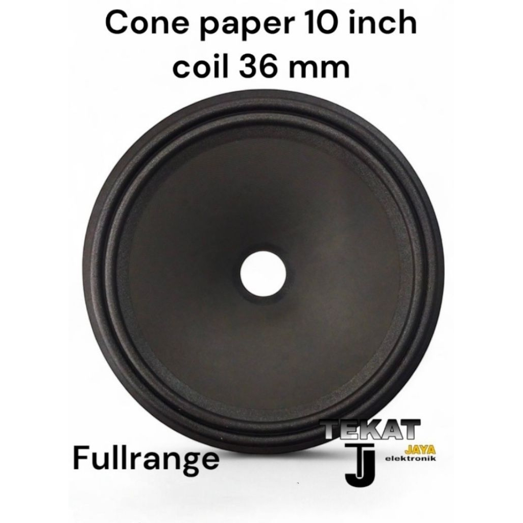 daun konus universal cone paper kertas speaker 10 in ACR rrt 10 inch fullrange lubang coil 36 mm