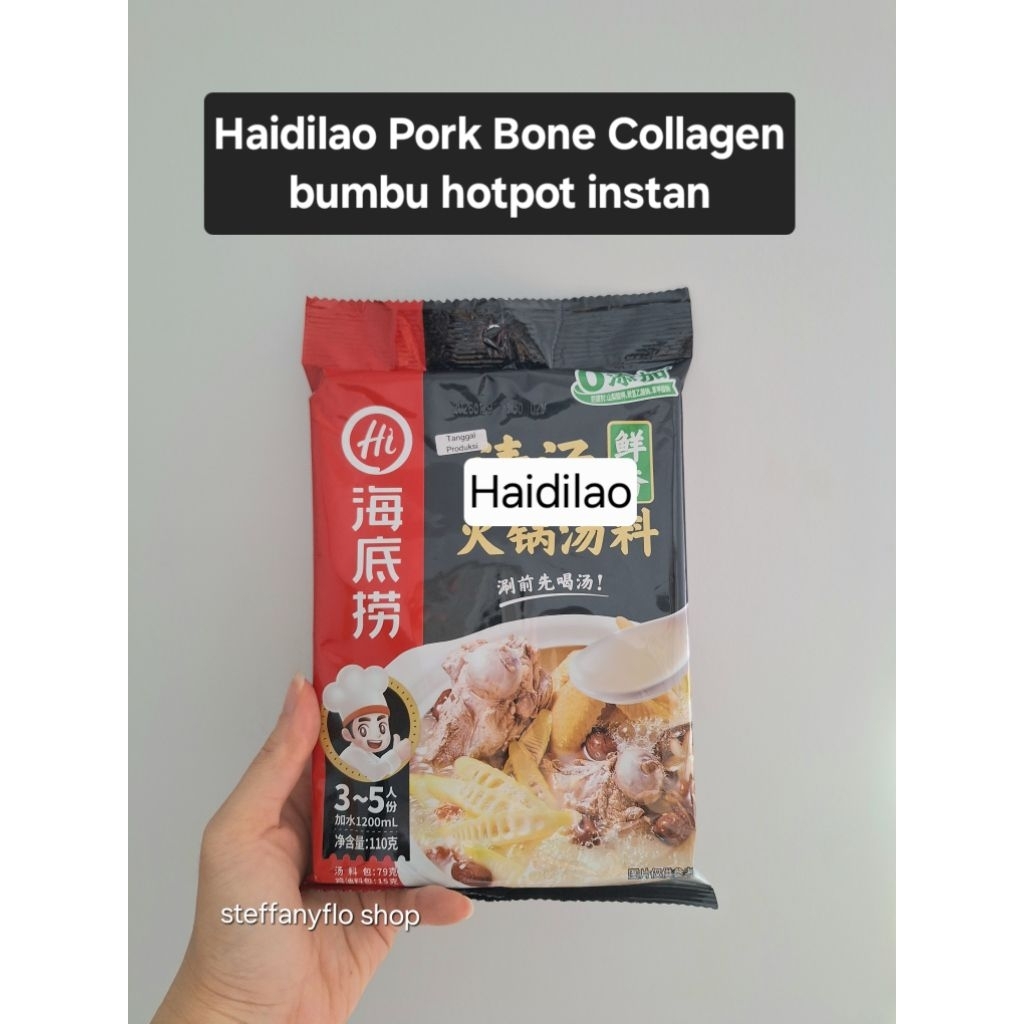 Haidilao Pork Bone Collagen NON HALAL Bumbu Instan Hotpot