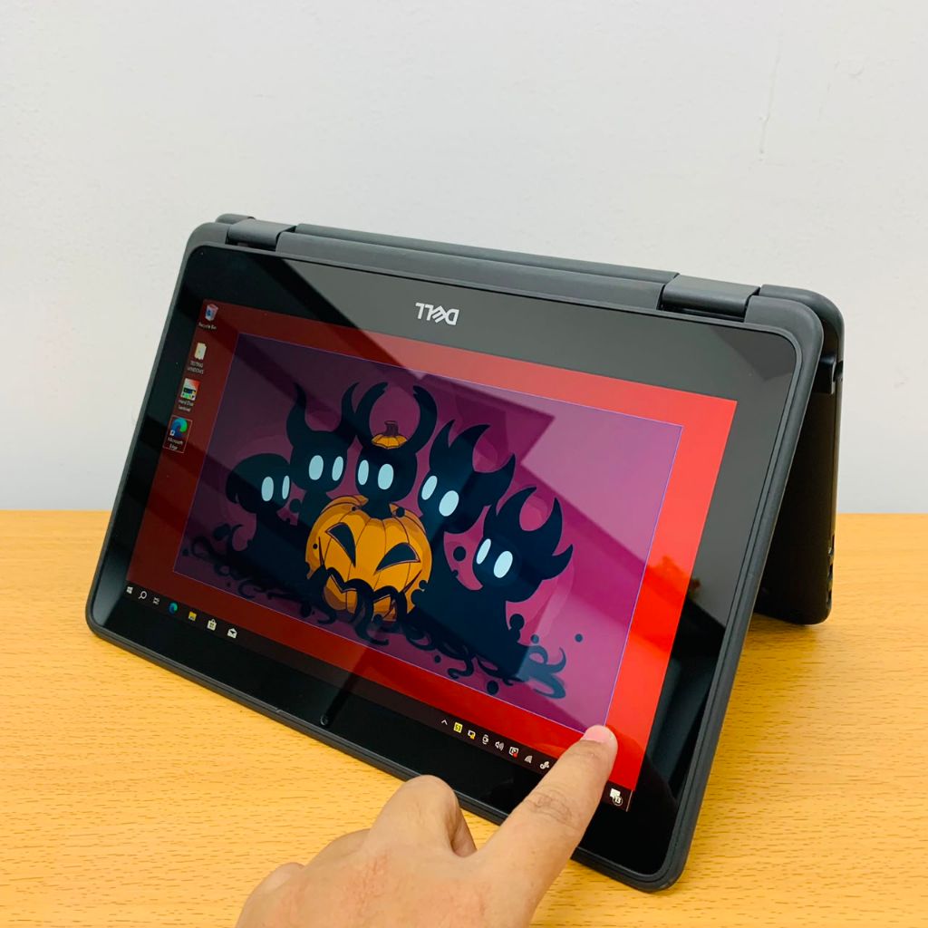 Laptop DELL Latitude 3190 2in1 Pentium RAM 8GB SSD 128/256GB 12in Touchscreen laptop lipat sampai 36