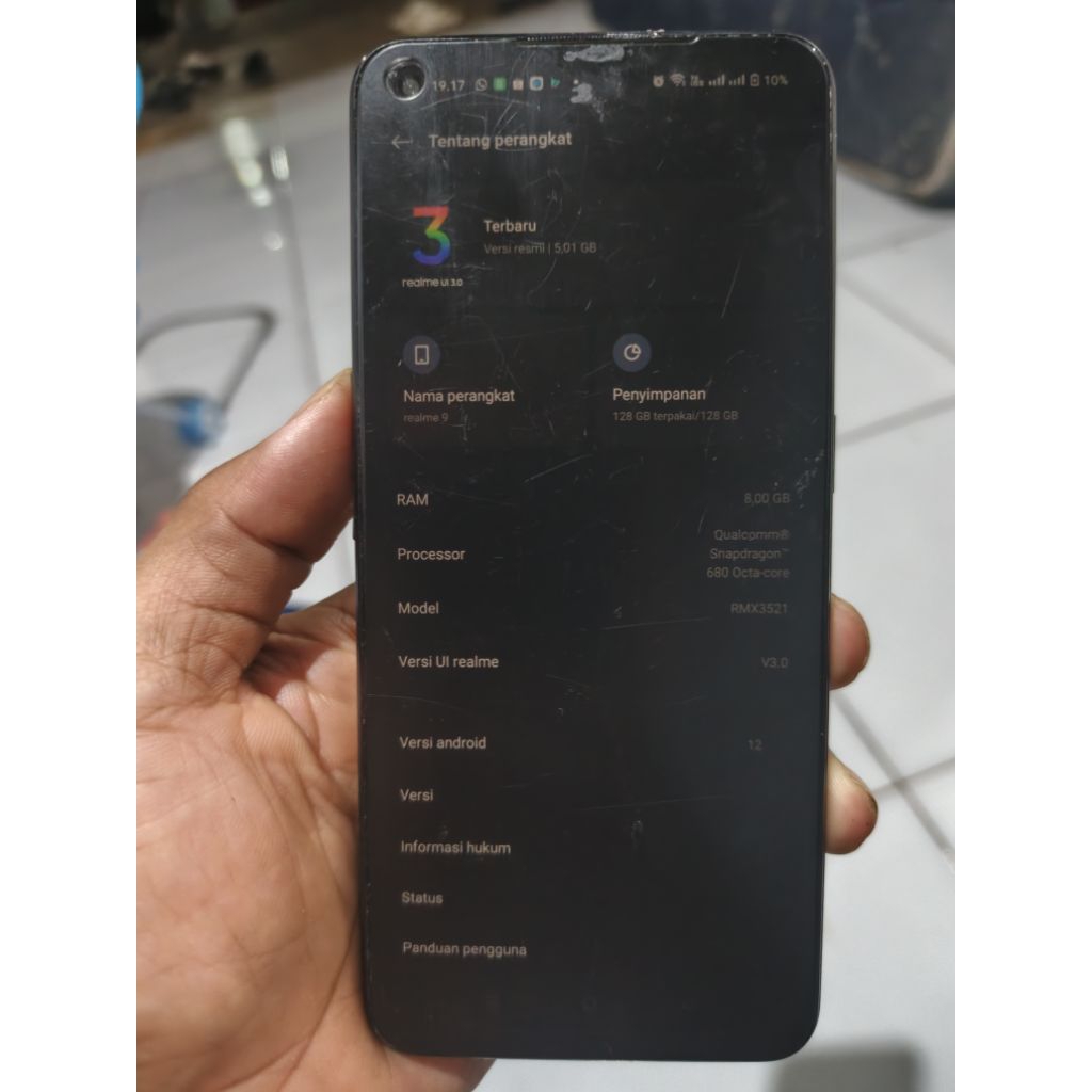 Handphone ralme 9 ram 8Gb
