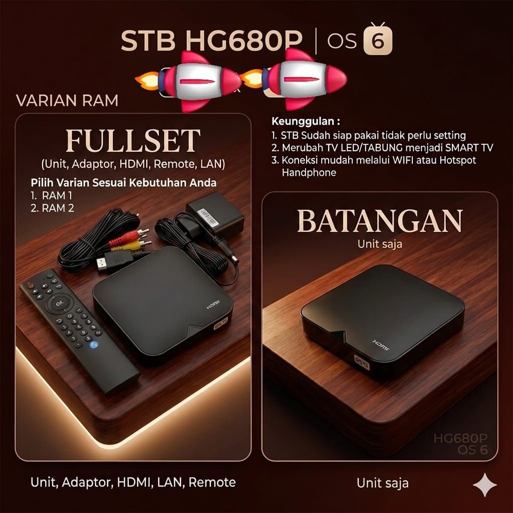 STB TV ANDROID HG680P