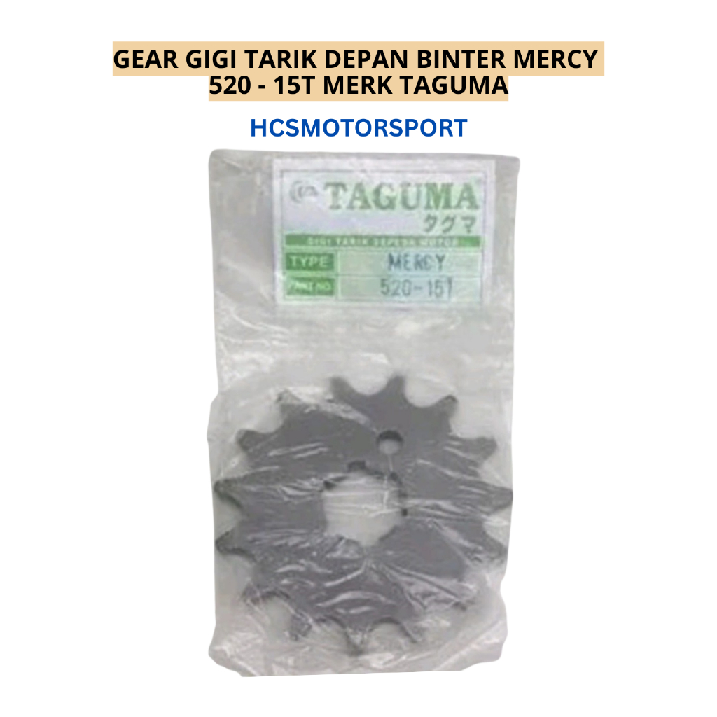 GEAR GIGI TARIK DEPAN BINTER MERCY 15T 520 - 15T MERK TAGUMA
