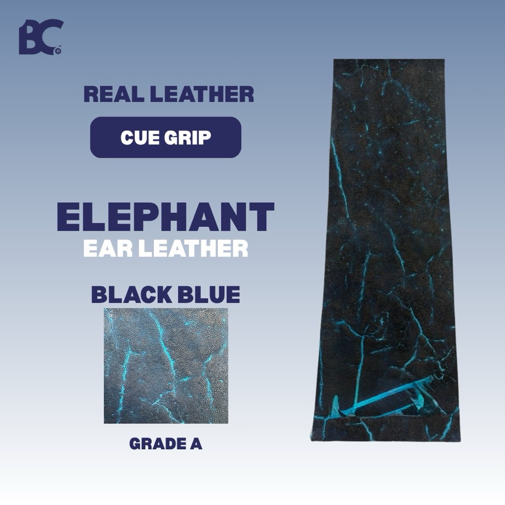 Real Elephant Ear - Grip Kulit Gajah - Cue Grip - Grip Stick Billiard Premium - Kulit Grip Stick Bil