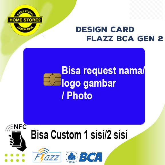 CUSTOM FLAZZ BCA GEN2 CUSTOM DOFF UV BISA REQUEST GAMBAR NAMA LOGO