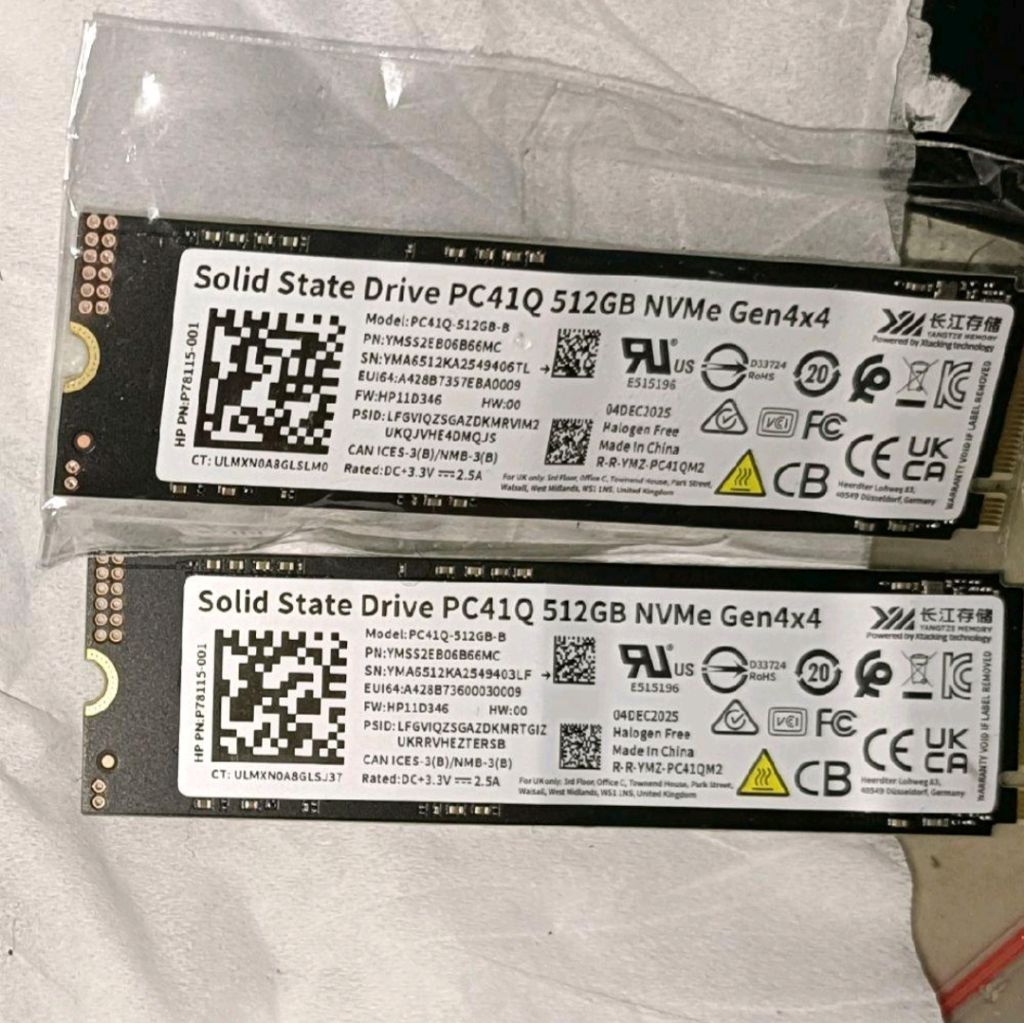 SSD NVME GEN4X4 512GB YMTC PC41Q M2 2280 PCIE GEN4