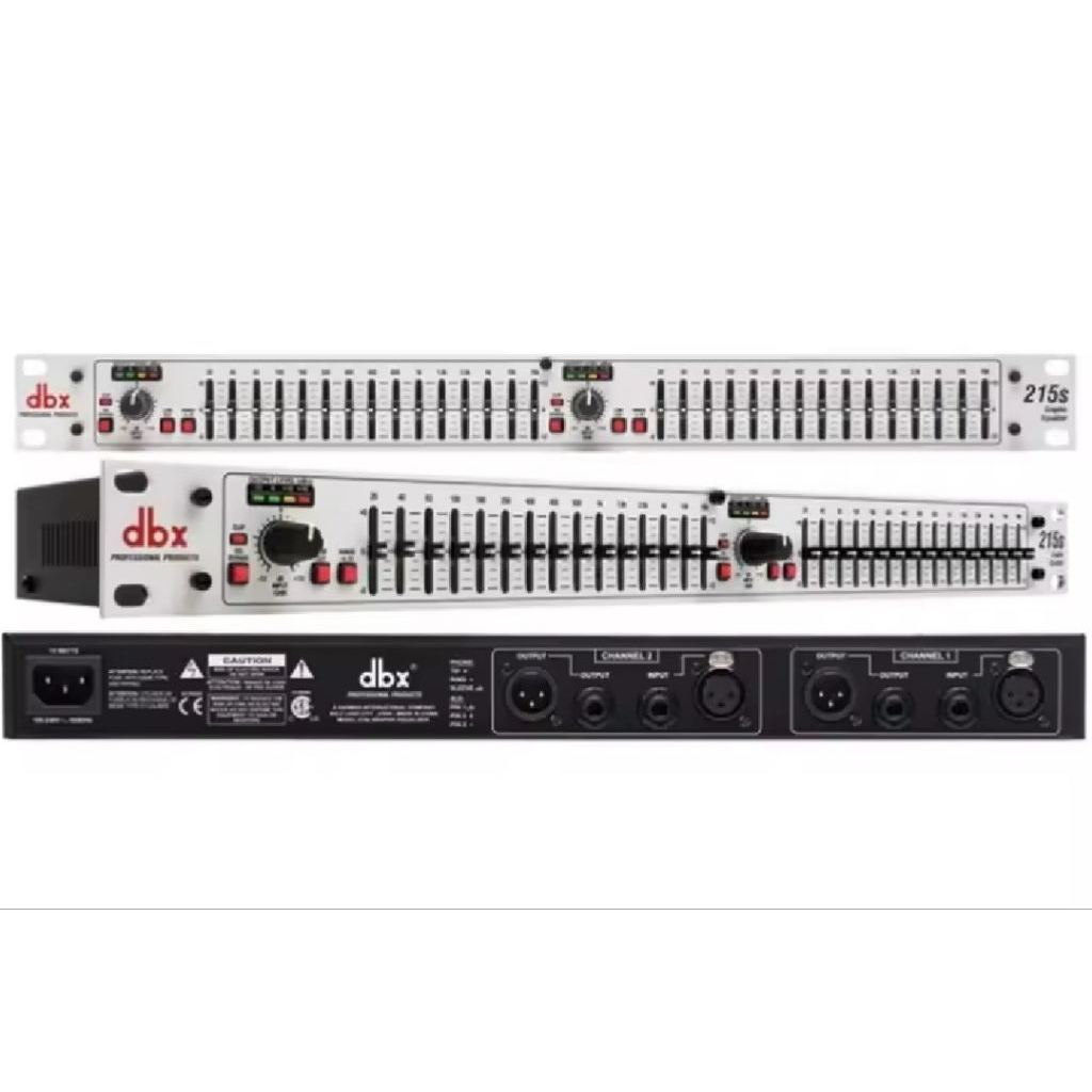 Equalizer DBX 215s / dbx 215s (2 x 15 Channel) Silver / DBX 215 S