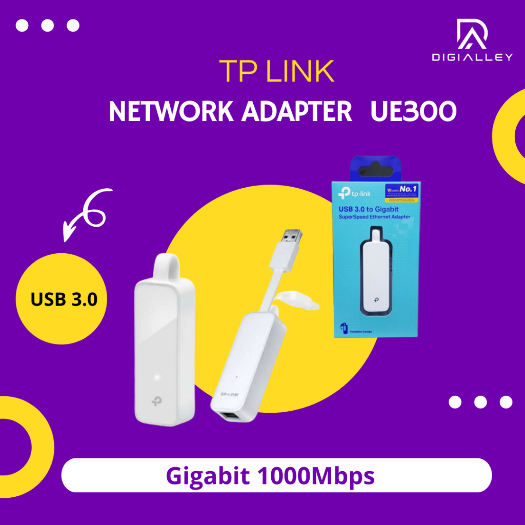 Network Adapter TPLink UE300 Gigabit 1000Mbps Tp Link UE300 USB 3.0