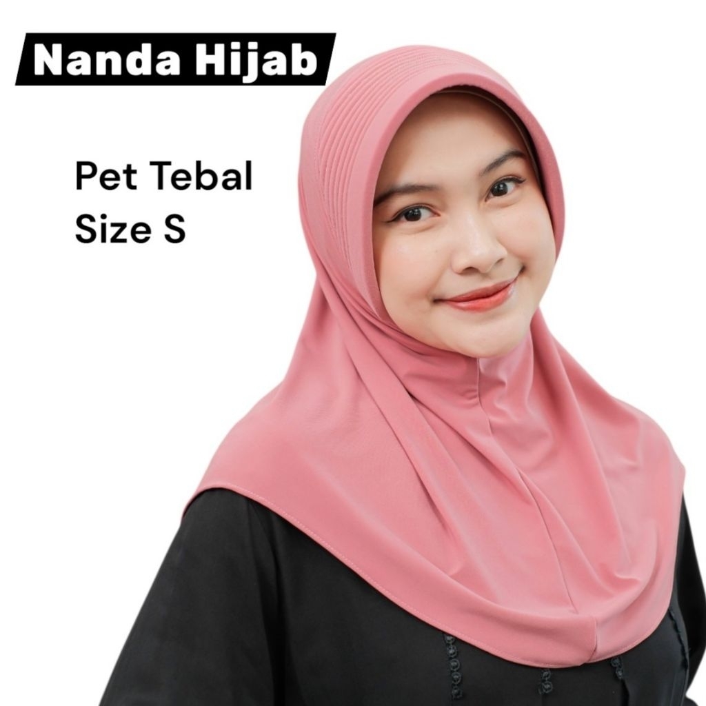 Nanda Hijab Bergo Jersi Super Pet Tebal Top Seller