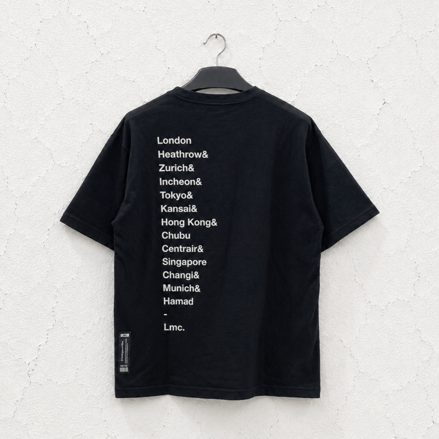 Kaos t-shirt LMC Lost Management Cities Globe Airport