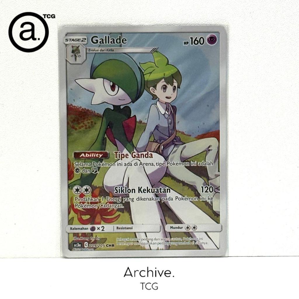 Gallade CHR (209/205) Pokemon Indonesia ~ Koleksi TAG TEAM AC3A