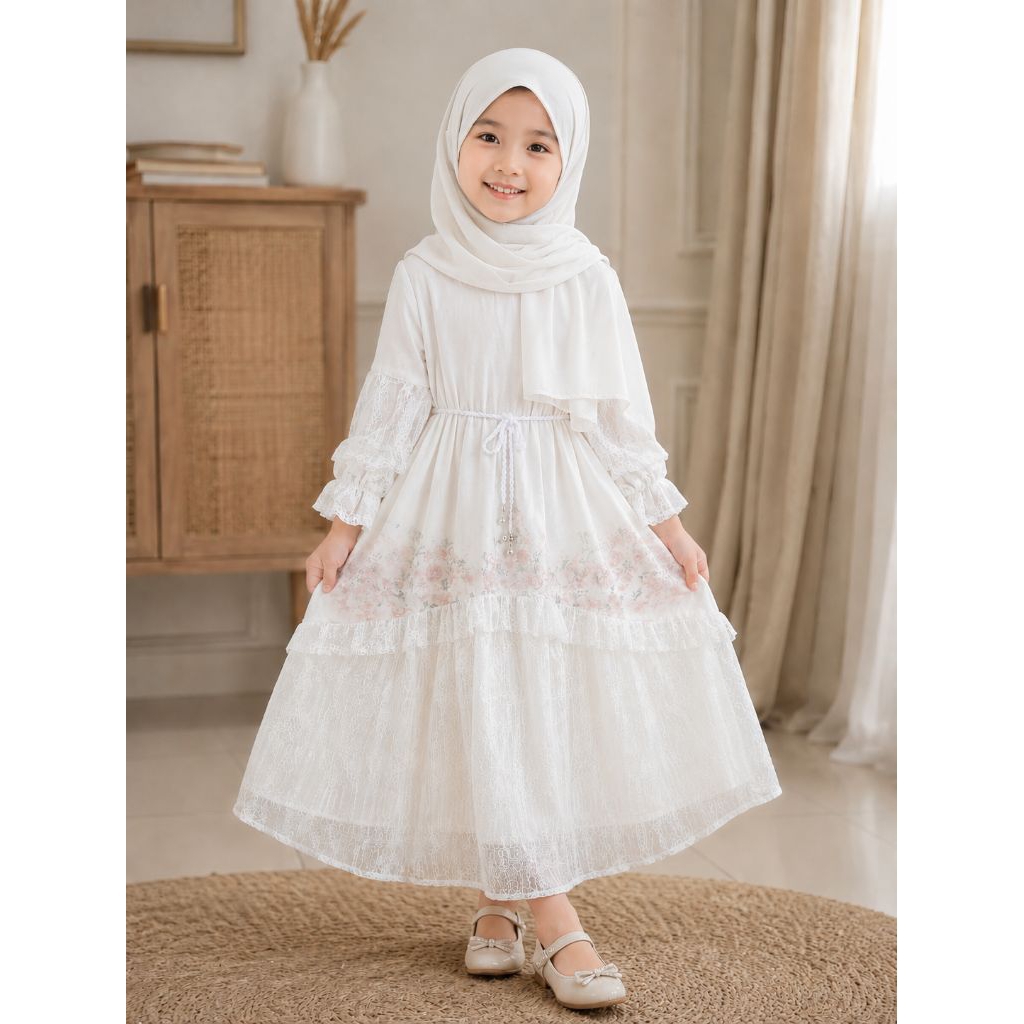 set gamis Aisha brukat ceruty