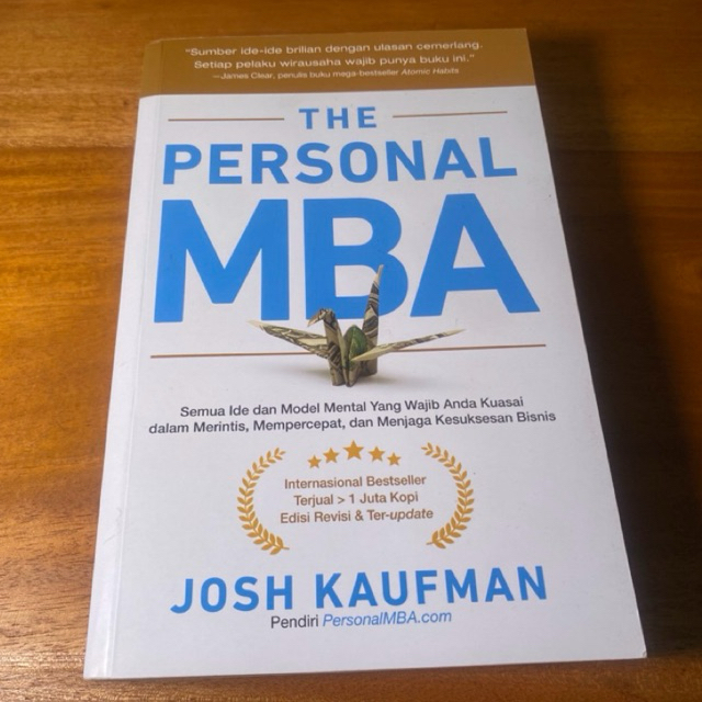 Buku The Personal MBA Original (buka segel plastik) sedikit menguning bukan preloved