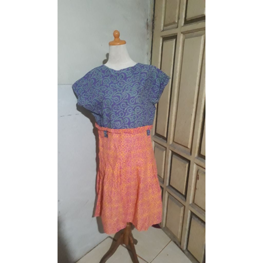 Piyama Daster Ungu Orange Pakaian Wanita Bekas Preloved