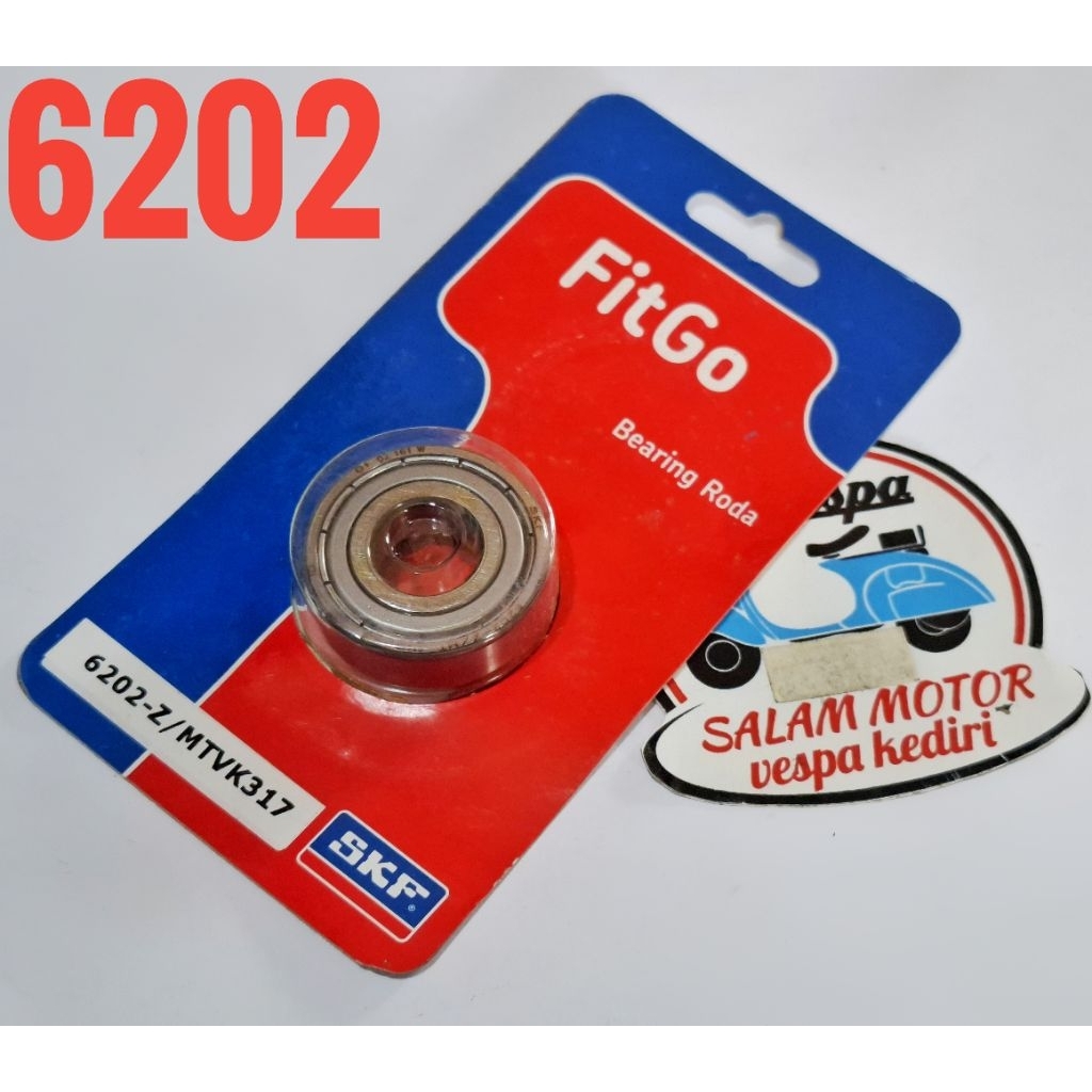 bearing SKF 6202 FitGo bearing roda depan vespa as besar fork 2 excel exclusive 6202 merk SKF FitGo