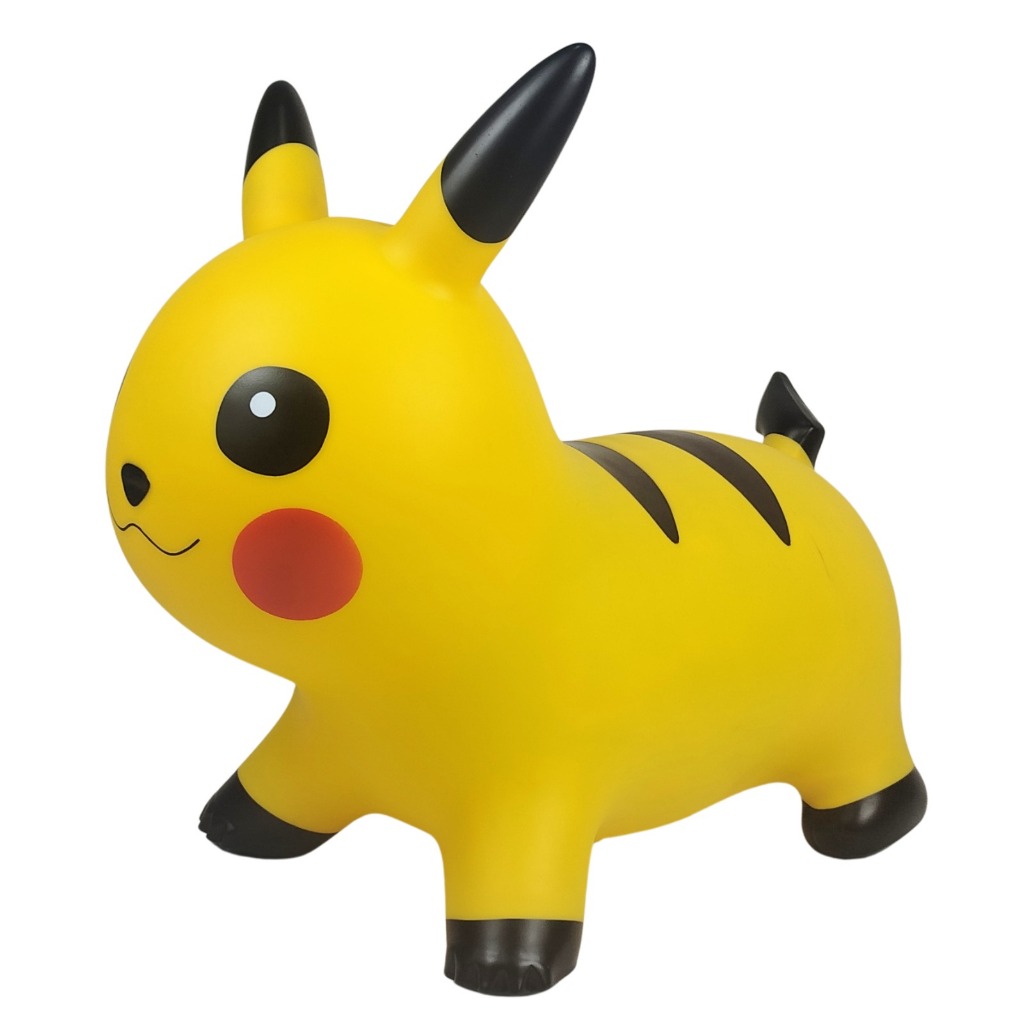 JUMBO TEBAL Mainan Animal Jumping Karet PIKACHU Sound & Light
