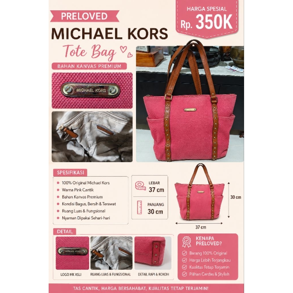 preloved Michael Kors tote bag