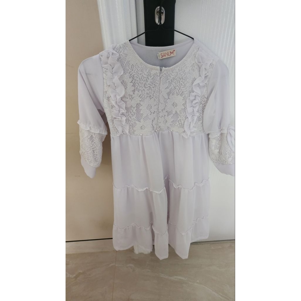 preloved gamis putih anak 4-5 thn