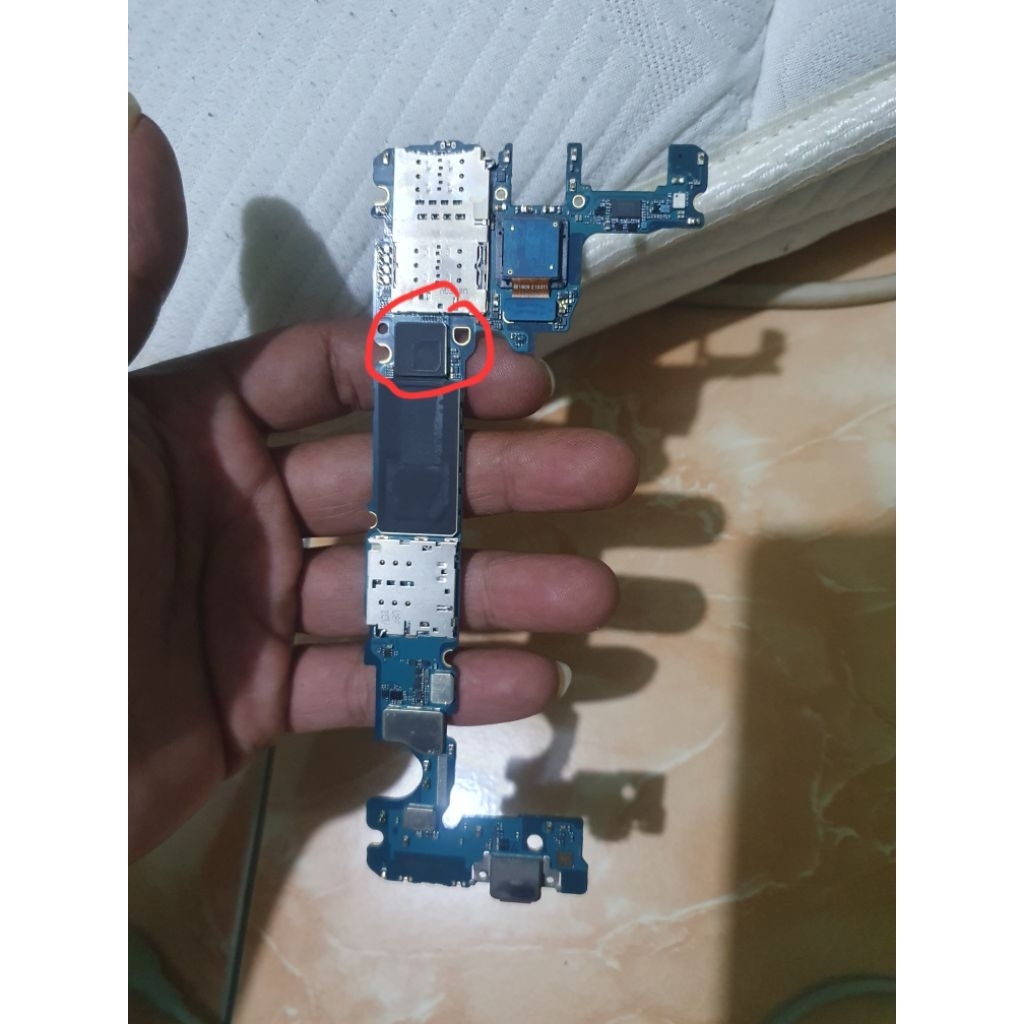 mesin samsung A8 2018 matot short
