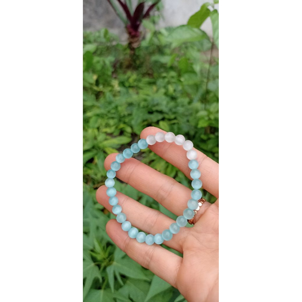 gelang selenite warna mix